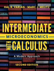 Intermediate Microeconomics: A Modern Approach 2nd Ed.