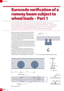 Eurocode Runway Beam Design: ULS & SLS Verification