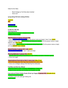 Hospital Marketing Video Plan