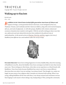 bell hooks on Racism in American Buddhism