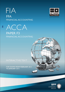 ACCA F3 Financial Accounting Interactive Text BPP Learning Media