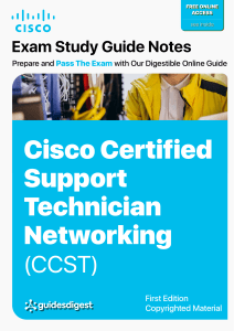 Cisco CCST Networking Exam Study Guide