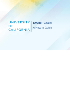 SMART Goals: A How to Guide | UC