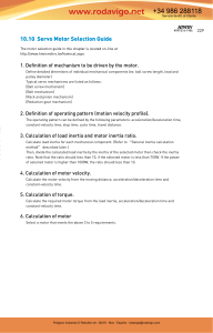 Servo Motor Selection Guide | HIWIN