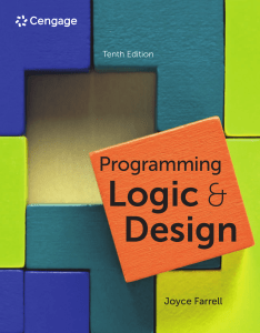 Programming Logic & Design Tenth Edition Textbook