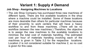 Job Shop Machine Assignment Problem