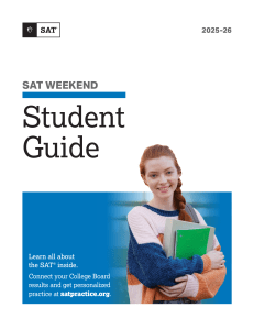 2025-26 SAT Weekend Student Guide