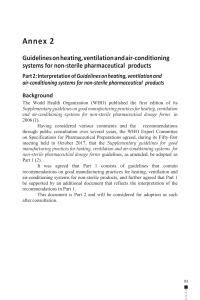 WHO HVAC Guidelines for Non-Sterile Pharmaceuticals Part 2