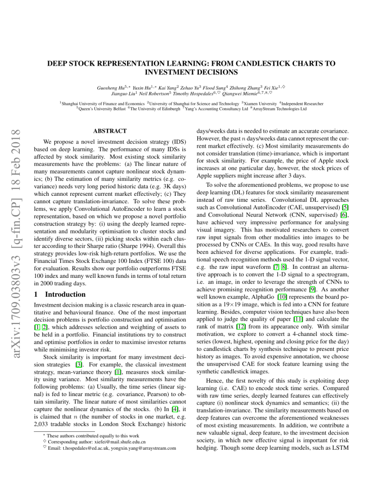 Deep Stock Representation Learning: Candlestick Charts to Investment ...
