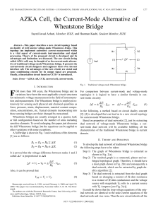 AZKA Cell: Current-Mode Alternative to Wheatstone Bridge