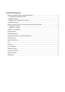 Matematisk analyse for &oslash;konomer: Formler & Metoder