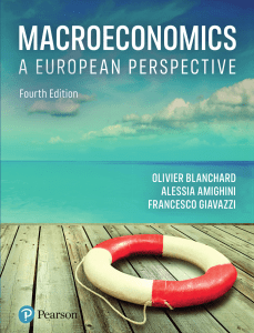 Macroeconomics: A European Perspective 4th Edition Textbook