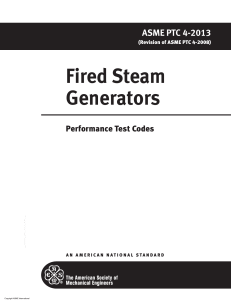 ASME PTC 4-2013 Fired Steam Generators Performance Test Code