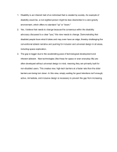 Disability, Ableism, and Universal Design in Space Exploration