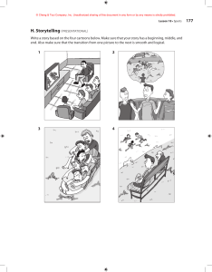Lesson 18 Sports Storytelling Exercise