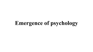 Emergence of Psychology: History, Systems, and Indian Perspectives Notes