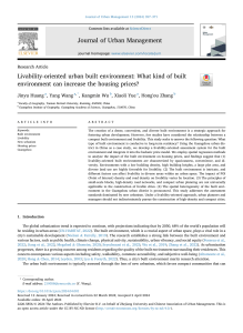 Livability-Oriented Urban Built Environment: Impact on Housing Prices