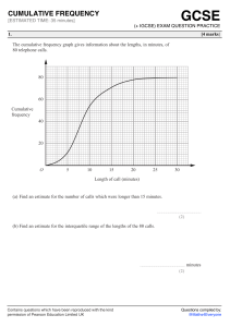 GCSE Cumulative Frequency Exam Practice Questions