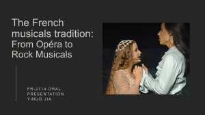 French Musicals Tradition: From Opera to Rock