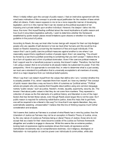 Public Reason and Justice: A Rawlsian Analysis