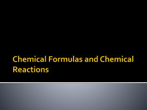 Guide to Chemical Nomenclature and Formulas