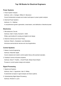 Top 100 Books for Electrical Engineers