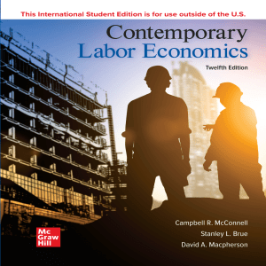 Contemporary Labor Economics 12th Edition McConnell PDF