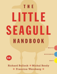 The Little Seagull Handbook: College Writing Guide