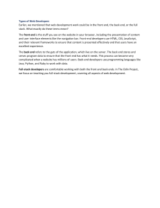 Types of Web Developers: Front, Back & Full Stack