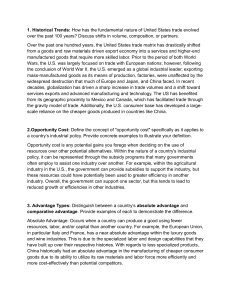 US Trade & Economic Concepts Study Guide