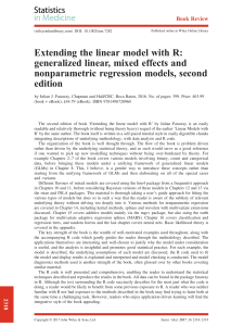 Book Review: Extending the Linear Model with R