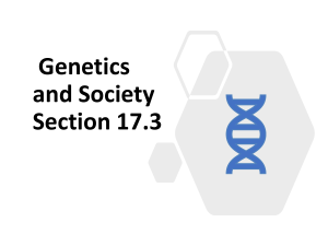Genetics and Society: Selective Breeding and Human Pedigrees
