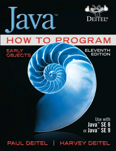 Java How to Program: Early Objects 11th Edition Textbook