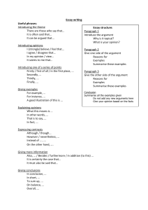 Essay Writing Guide: Useful Phrases and Structure