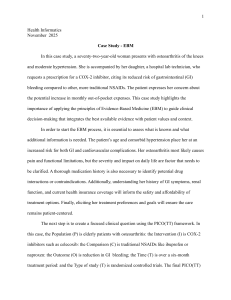 Health Informatics Case Study: EBM and COX-2 Inhibitors