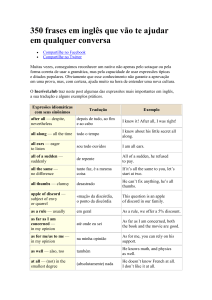 350 Frases em Ingl&ecirc;s: Express&otilde;es Idiom&aacute;ticas para Conversas