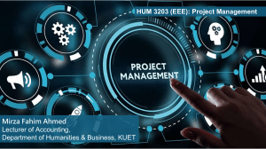 HUM 3203 Project Management Chapter 1: Projects in Contemporary Organizations