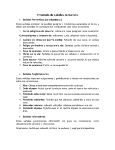 Inventario de se&ntilde;ales de tr&aacute;nsito: Gu&iacute;a completa