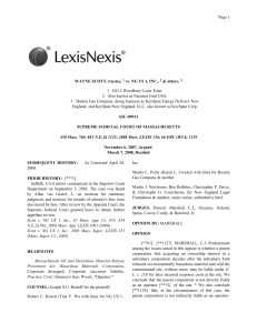 Scott v. NG US 1, Inc. - Corporate Liability & Environmental Law