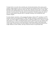 Robot Suction Cup Lab Procedure: Programming & Analysis