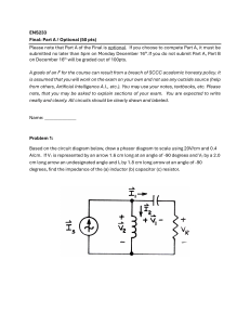 ENS233 Electrical Circuits Final Exam