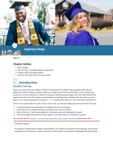 Exploring College: Transitioning to Higher Education