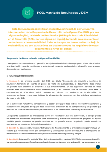 Gu&iacute;a POD, MDR y DEM: Evaluabilidad de Proyectos