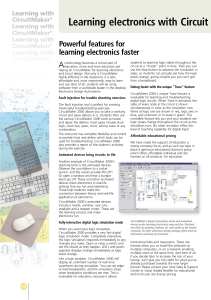 Learning Electronics with CircuitMaker: Interactive Simulation Software