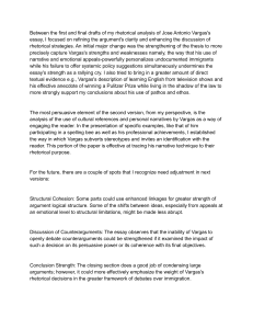 Rhetorical Analysis Revision: Jose Antonio Vargas Essay