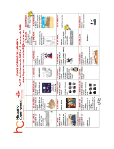 Horario del programa Johns Hopkins Salamanca 2025-2026