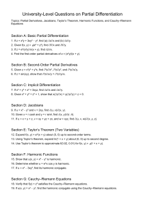University-Level Partial Differentiation Questions