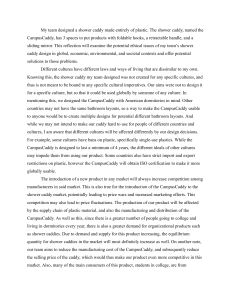 Ethical Analysis of CampusCaddy Shower Caddy Design