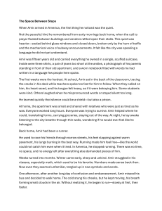 The Space Between Steps: An Immigrant's Story