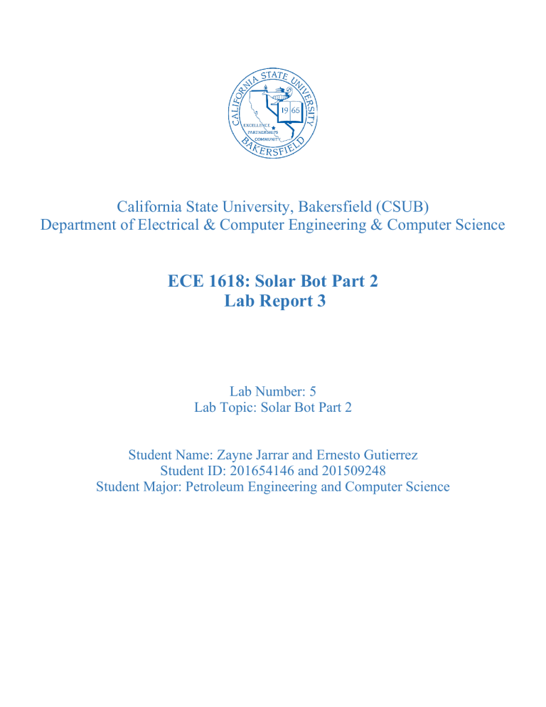 ECE 1618 Solar Bot Lab Report: Gear Systems & Chassis Design